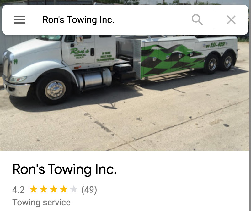 Rons Towing Dallas Texas Location